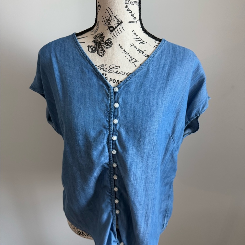 Button up with tie top